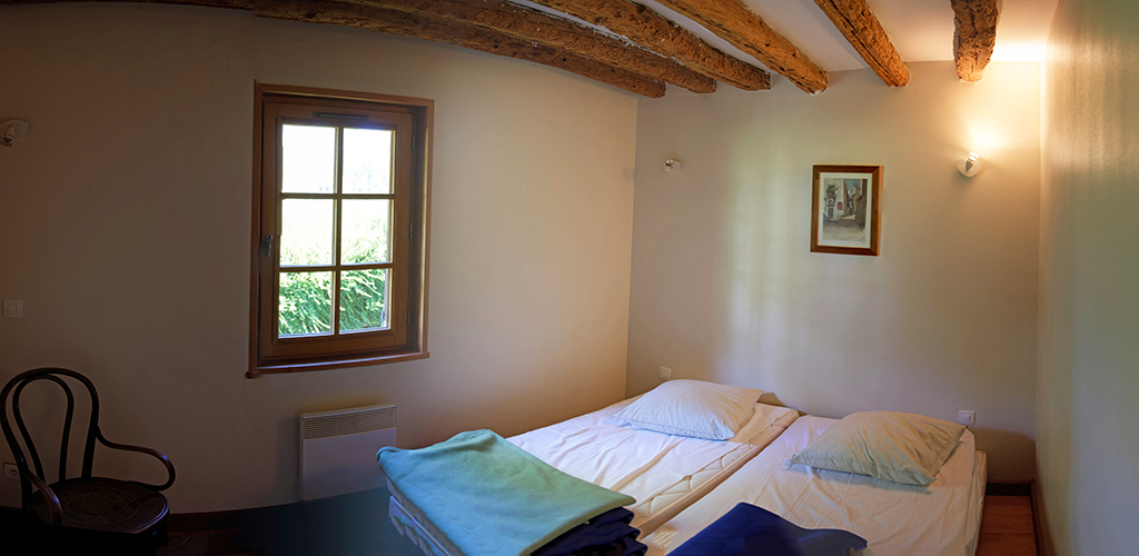 chambre dans la fermette à la Petite Haye