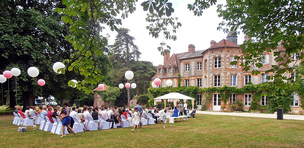 Réception de mariage à la campagne dans l'Eure